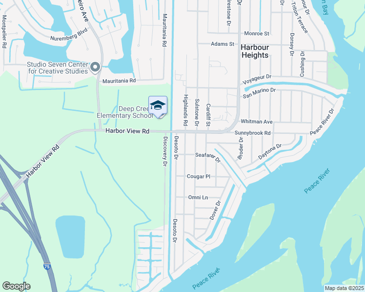 map of restaurants, bars, coffee shops, grocery stores, and more near 3171 Sulstone Drive in Punta Gorda
