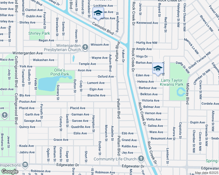 map of restaurants, bars, coffee shops, grocery stores, and more near 18446 Elgin Avenue in Port Charlotte