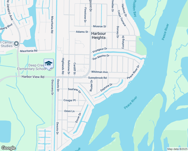 map of restaurants, bars, coffee shops, grocery stores, and more near 27161 Whitman Avenue in Punta Gorda