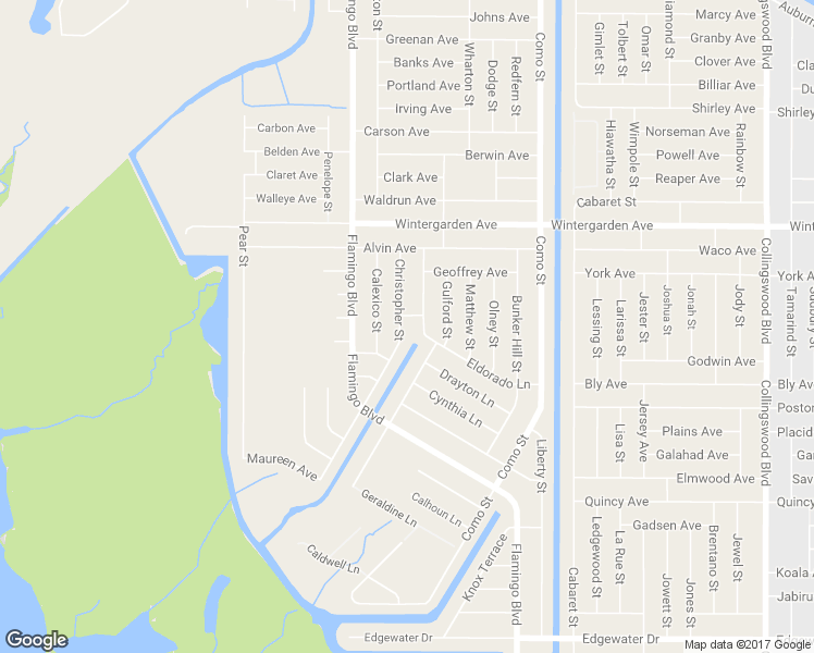 map of restaurants, bars, coffee shops, grocery stores, and more near 3136 Christopher Street in Port Charlotte