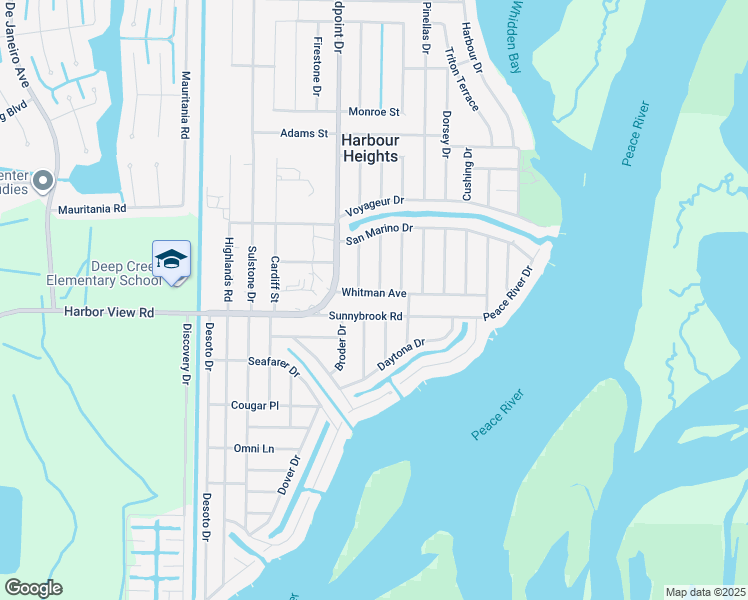 map of restaurants, bars, coffee shops, grocery stores, and more near 27201 Whitman Avenue in Punta Gorda