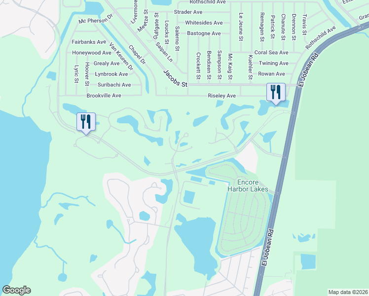 map of restaurants, bars, coffee shops, grocery stores, and more near 14065 Willow Glen Court in Port Charlotte