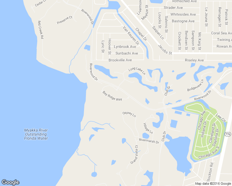 map of restaurants, bars, coffee shops, grocery stores, and more near 3204 Bay Ridge Way in Port Charlotte