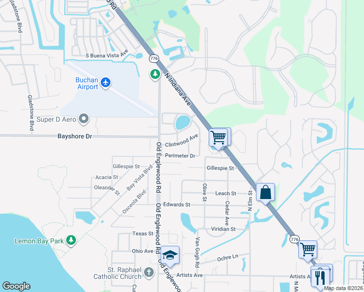 map of restaurants, bars, coffee shops, grocery stores, and more near 26 Tiffany Street in Englewood