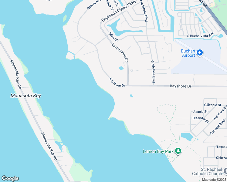map of restaurants, bars, coffee shops, grocery stores, and more near 1081 Bayshore Drive in Englewood
