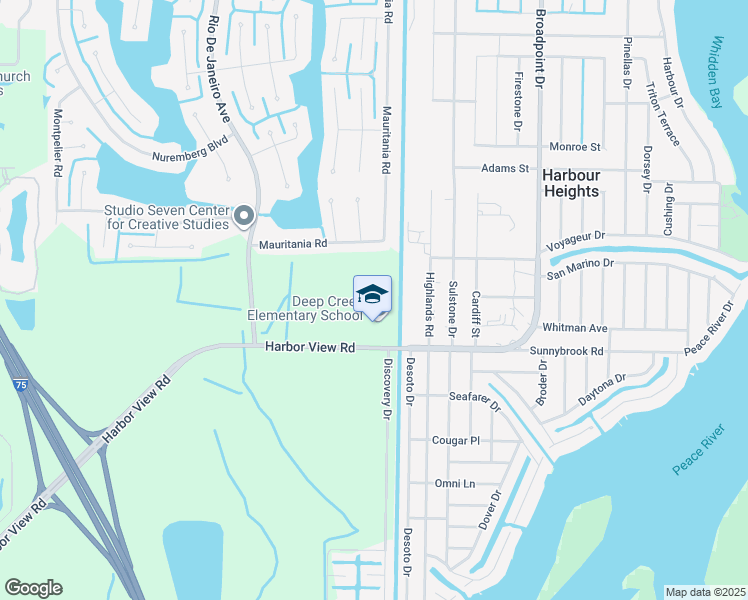map of restaurants, bars, coffee shops, grocery stores, and more near 26900 Harbor View Road in Punta Gorda