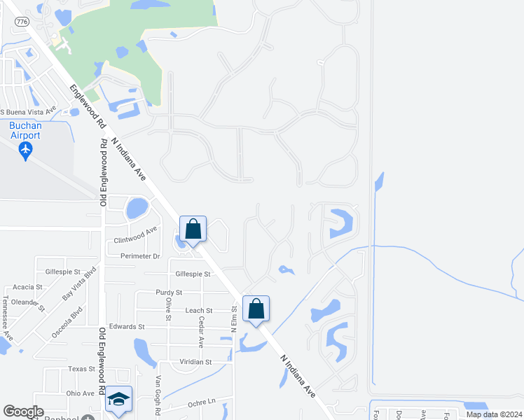 map of restaurants, bars, coffee shops, grocery stores, and more near 1144 Arbroid Drive in Englewood