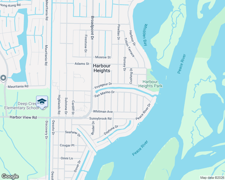 map of restaurants, bars, coffee shops, grocery stores, and more near 27264 San Marino Drive in Punta Gorda