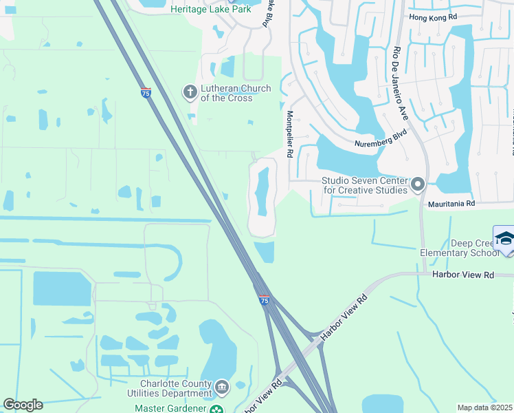 map of restaurants, bars, coffee shops, grocery stores, and more near 2511 Luther Road in Punta Gorda