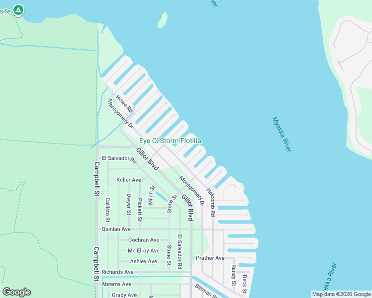 map of restaurants, bars, coffee shops, grocery stores, and more near 2541 Klass Terrace in Port Charlotte