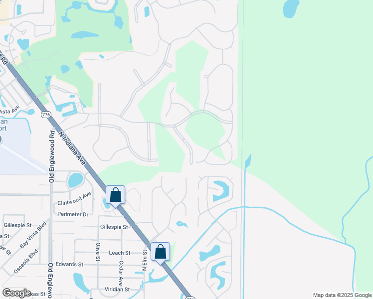 map of restaurants, bars, coffee shops, grocery stores, and more near 27439 Hole In One Place in Englewood