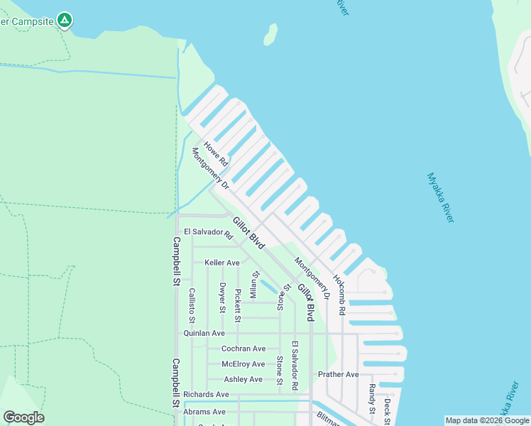 map of restaurants, bars, coffee shops, grocery stores, and more near 2539 Dixon Terrace in Port Charlotte