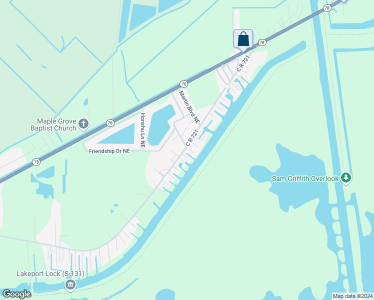 map of restaurants, bars, coffee shops, grocery stores, and more near 2700 C R 721 in Moore Haven