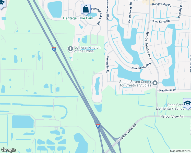 map of restaurants, bars, coffee shops, grocery stores, and more near 2511 Luther Road in Punta Gorda