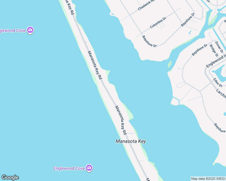 map of restaurants, bars, coffee shops, grocery stores, and more near 7805 Manasota Key Road in Englewood