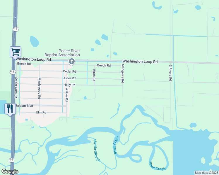 map of restaurants, bars, coffee shops, grocery stores, and more near 30459 Holly Road in Punta Gorda