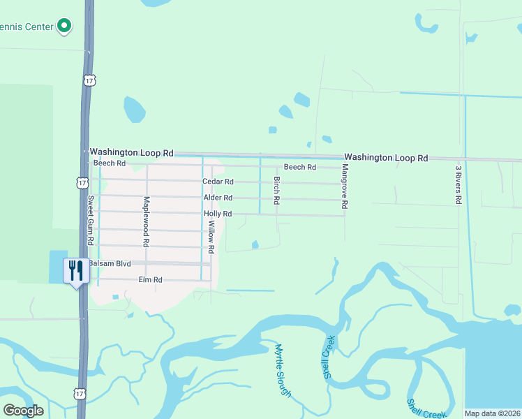 map of restaurants, bars, coffee shops, grocery stores, and more near 30352 Alder Road in Punta Gorda