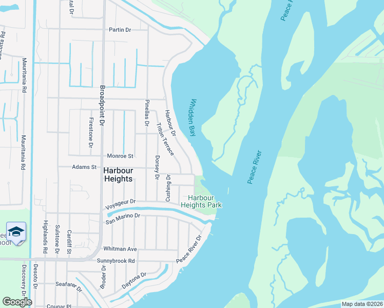 map of restaurants, bars, coffee shops, grocery stores, and more near 2436 Harbour Drive in Punta Gorda
