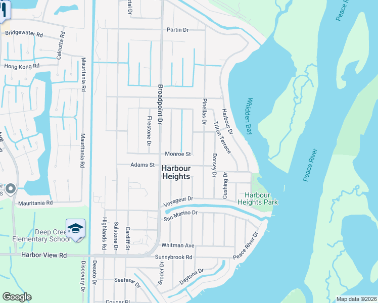 map of restaurants, bars, coffee shops, grocery stores, and more near 2374 Talbrook Terrace in Punta Gorda