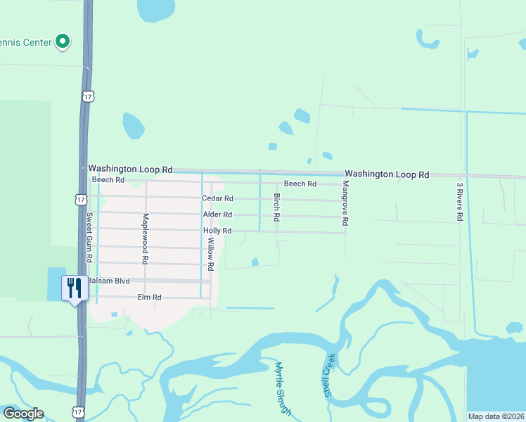 map of restaurants, bars, coffee shops, grocery stores, and more near 30352 Alder Road in Punta Gorda