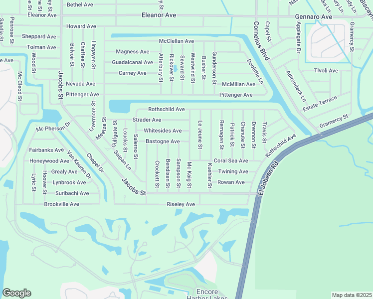 map of restaurants, bars, coffee shops, grocery stores, and more near 14323 Bastogne Avenue in Port Charlotte