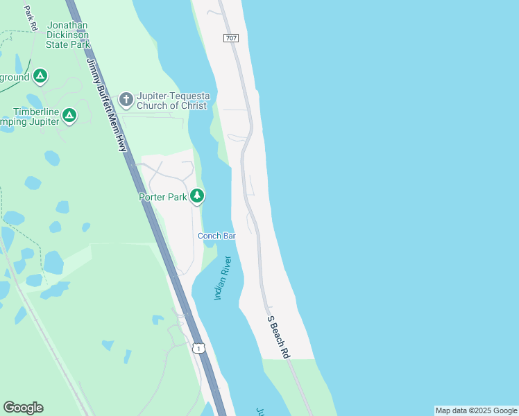 map of restaurants, bars, coffee shops, grocery stores, and more near 485 South Beach Road in Hobe Sound