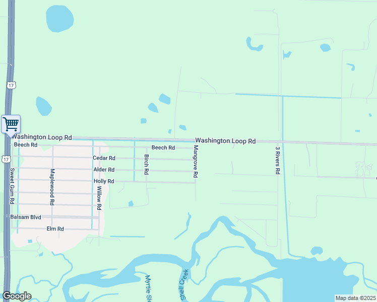 map of restaurants, bars, coffee shops, grocery stores, and more near 30505 Beech Road in Punta Gorda