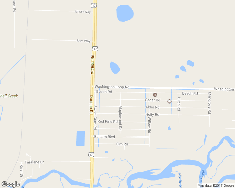 map of restaurants, bars, coffee shops, grocery stores, and more near 30103 Beech Road in Punta Gorda