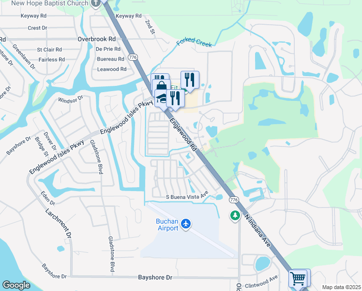 map of restaurants, bars, coffee shops, grocery stores, and more near 10322 Hebblewhite Court in Englewood