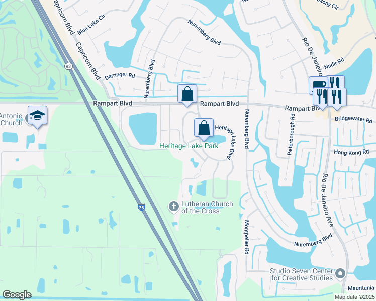 map of restaurants, bars, coffee shops, grocery stores, and more near 2081 Willow Hammock Circle in Punta Gorda