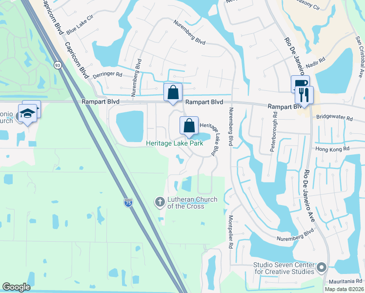 map of restaurants, bars, coffee shops, grocery stores, and more near 2081 Willow Hammock Circle in Punta Gorda
