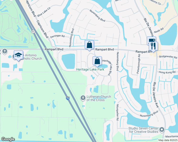 map of restaurants, bars, coffee shops, grocery stores, and more near 2081 Willow Hammock Circle in Punta Gorda