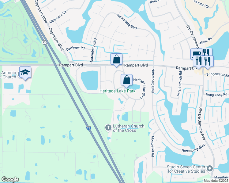 map of restaurants, bars, coffee shops, grocery stores, and more near 2040 Willow Hammock Circle in Punta Gorda