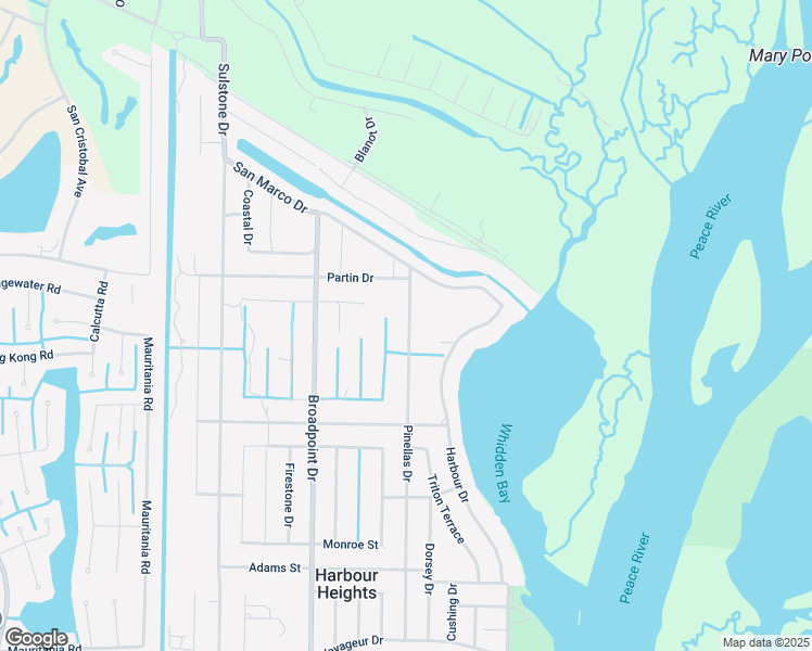 map of restaurants, bars, coffee shops, grocery stores, and more near 2101 Pinellas Drive in Punta Gorda