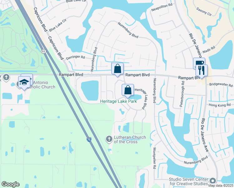 map of restaurants, bars, coffee shops, grocery stores, and more near 2040 Willow Hammock Circle in Punta Gorda
