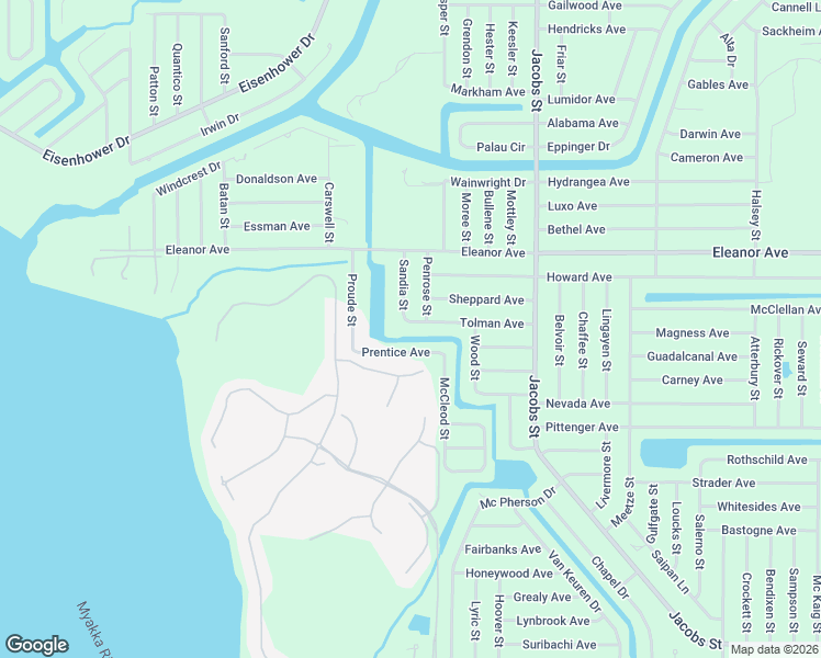 map of restaurants, bars, coffee shops, grocery stores, and more near 13354 Tolman Avenue in Port Charlotte