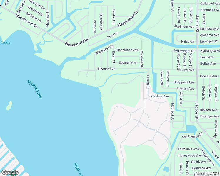 map of restaurants, bars, coffee shops, grocery stores, and more near 13064 Creekside Lane in Port Charlotte