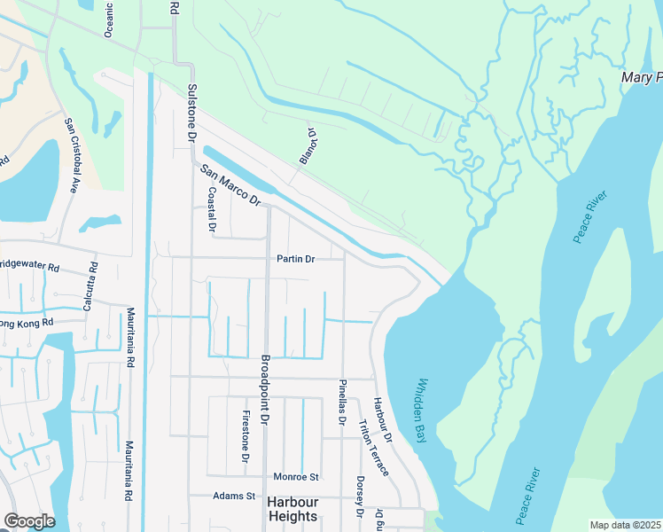 map of restaurants, bars, coffee shops, grocery stores, and more near 27245 Partin Drive in Punta Gorda