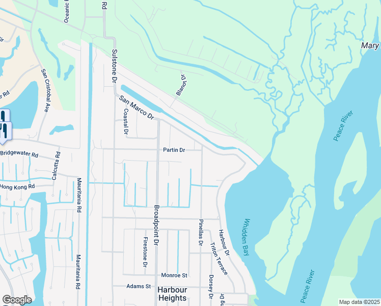 map of restaurants, bars, coffee shops, grocery stores, and more near 27245 Partin Drive in Punta Gorda