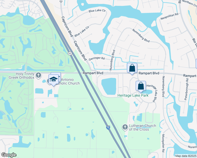 map of restaurants, bars, coffee shops, grocery stores, and more near 2262 Luther Road in Punta Gorda