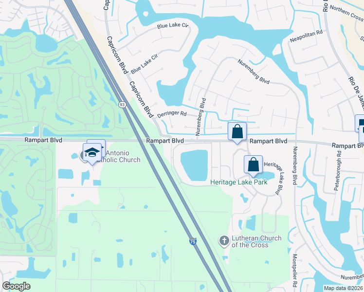map of restaurants, bars, coffee shops, grocery stores, and more near 2262 Luther Road in Punta Gorda