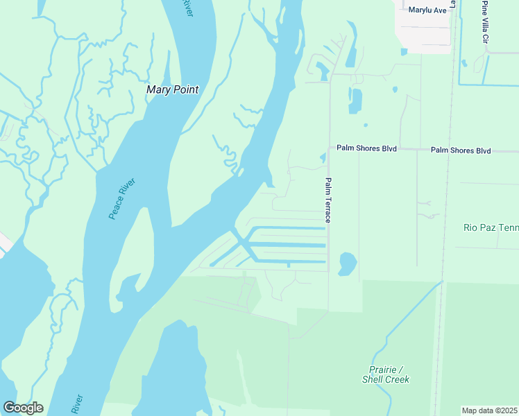 map of restaurants, bars, coffee shops, grocery stores, and more near 2081 Treasure Lane in Punta Gorda