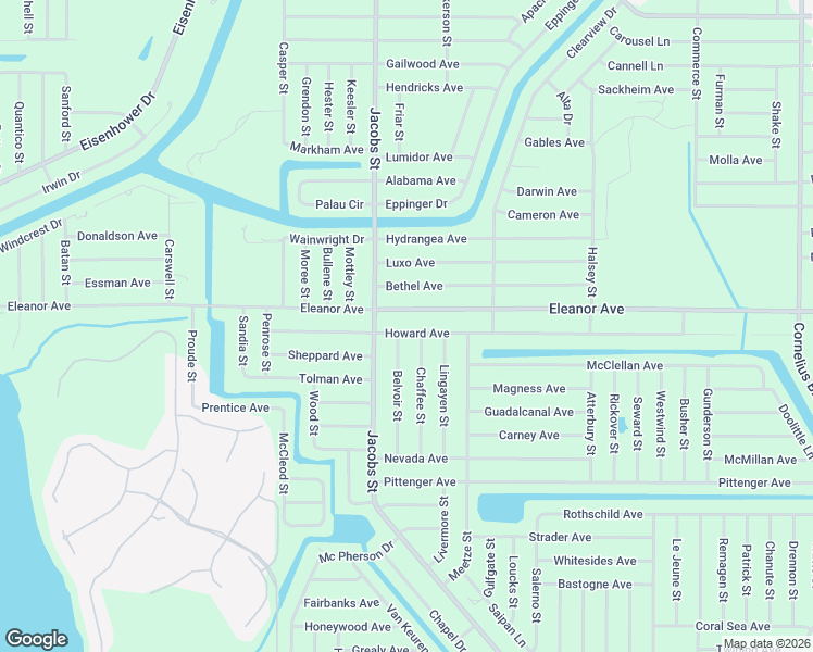 map of restaurants, bars, coffee shops, grocery stores, and more near 14026 Howard Avenue in Port Charlotte