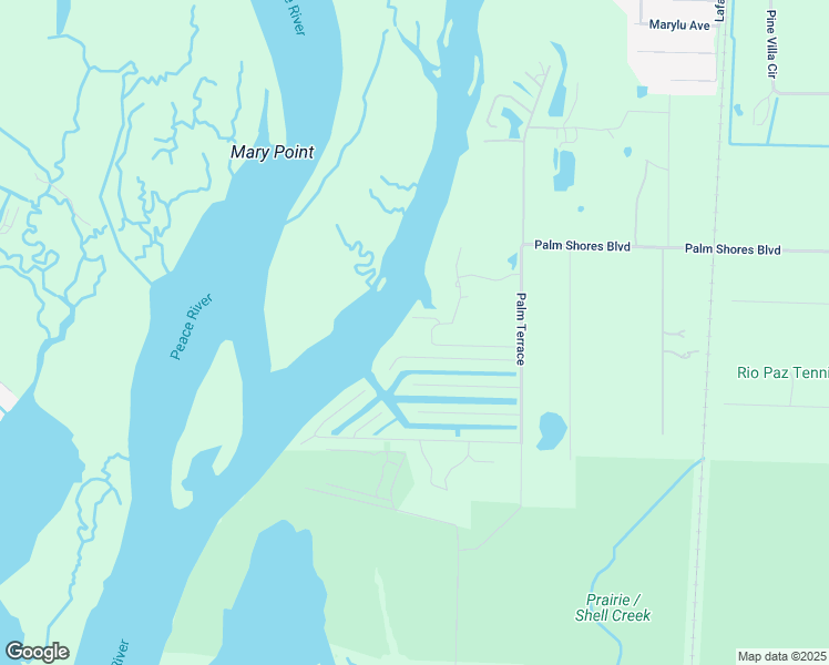 map of restaurants, bars, coffee shops, grocery stores, and more near 2081 Treasure Lane in Punta Gorda