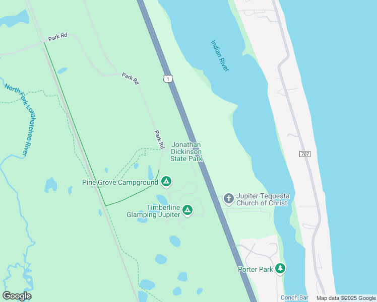map of restaurants, bars, coffee shops, grocery stores, and more near 16450 Southeast Federal Highway in Hobe Sound