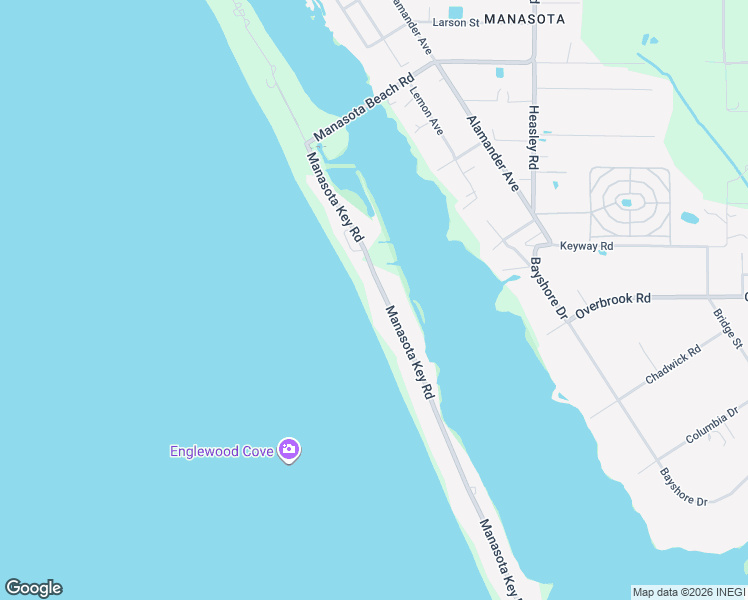 map of restaurants, bars, coffee shops, grocery stores, and more near 8335 Manasota Key Road in Englewood