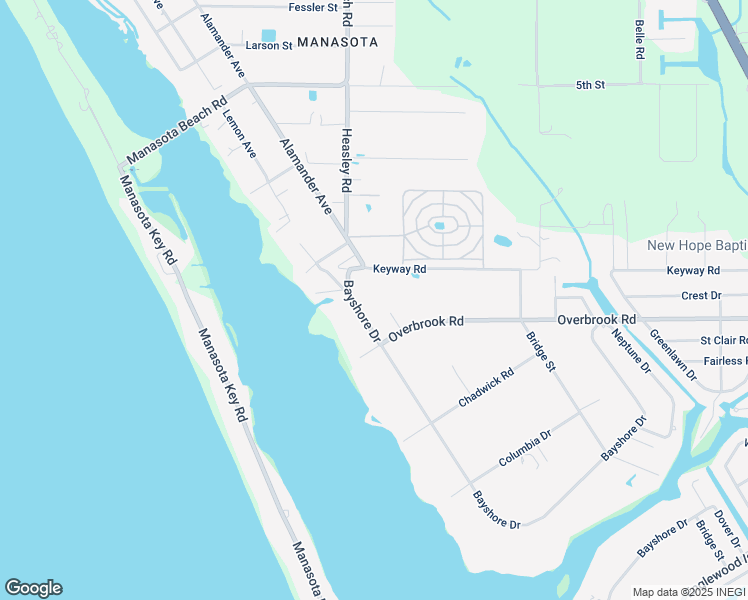 map of restaurants, bars, coffee shops, grocery stores, and more near 1931 Bayshore Drive in Englewood