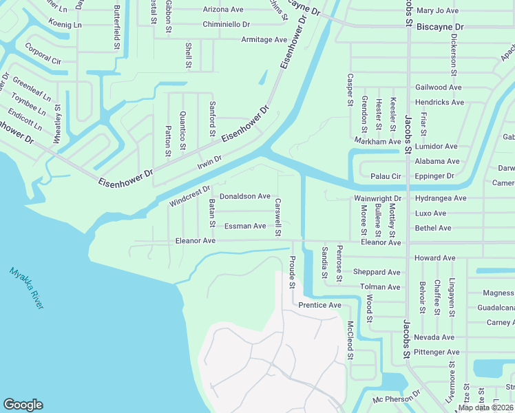 map of restaurants, bars, coffee shops, grocery stores, and more near 13219 Donaldson Avenue in Port Charlotte