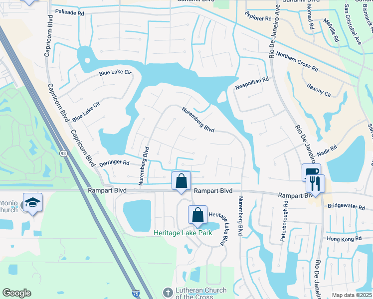map of restaurants, bars, coffee shops, grocery stores, and more near 25404 Rupert Road in Punta Gorda