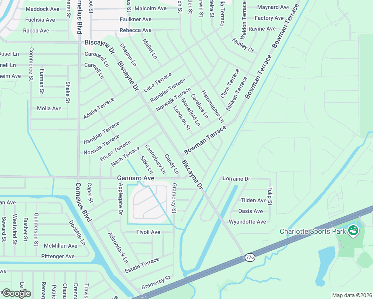 map of restaurants, bars, coffee shops, grocery stores, and more near 1248 Bowman Terrace in Port Charlotte